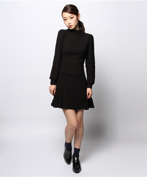 goocy(グーシー)の「リブH/NKnitOP(ワンピース・レディース・グレー/ブラック・FREE)」の10枚目の写真