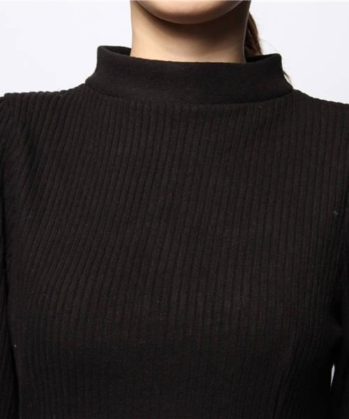 goocy(グーシー)の「リブH/NKnitOP(ワンピース・レディース・グレー/ブラック・FREE)」の11枚目の写真