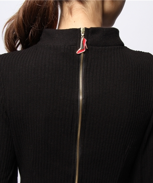 goocy(グーシー)の「リブH/NKnitOP(ワンピース・レディース・グレー/ブラック・FREE)」の12枚目の写真