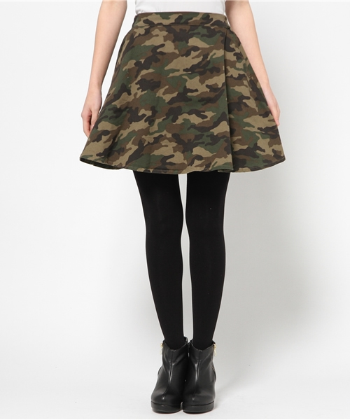 WEGO（ウィゴー）の「WEGO/迷彩フレアスカート（スカート・レディース・その他1・FREE）」の3枚目の写真