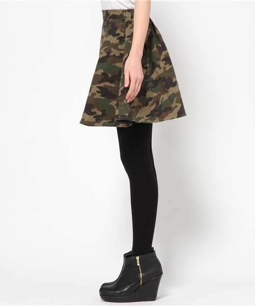 WEGO（ウィゴー）の「WEGO/迷彩フレアスカート（スカート・レディース・その他1・FREE）」の4枚目の写真
