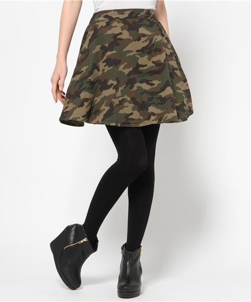 WEGO（ウィゴー）の「WEGO/迷彩フレアスカート（スカート・レディース・その他1・FREE）」の2枚目の写真