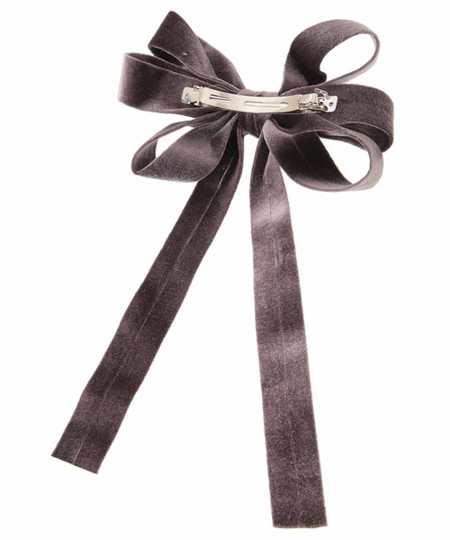 31 Sons de mode（トランテアン　ソン　ドゥ　モード）の「ベロアリボンバレッタ（バレッタ/ヘアクリップ・レディース・ボルドー/ブラウン・FREE）」の7枚目の写真