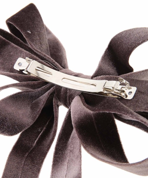 31 Sons de mode（トランテアン　ソン　ドゥ　モード）の「ベロアリボンバレッタ（バレッタ/ヘアクリップ・レディース・ボルドー/ブラウン・FREE）」の8枚目の写真