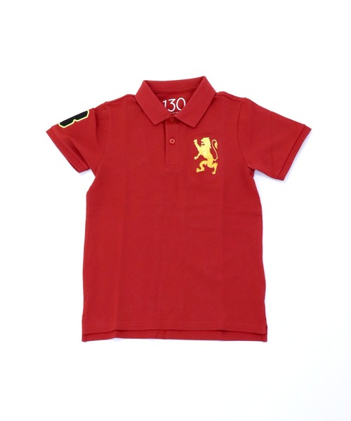 GIORDANO（ジョルダーノ）の「ビッグライオン半袖ポロシャツ（ポロシャツ・キッズ・ホワイト/ブルー/グリーン/レッド・130cm/120cm/150cm/110cm/140cm/100cm）」の4枚目の写真