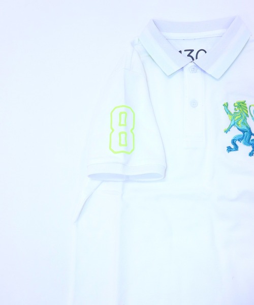 GIORDANO（ジョルダーノ）の「ビッグライオン半袖ポロシャツ（ポロシャツ・キッズ・ホワイト/ブルー/グリーン/レッド・130cm/120cm/150cm/110cm/140cm/100cm）」の10枚目の写真