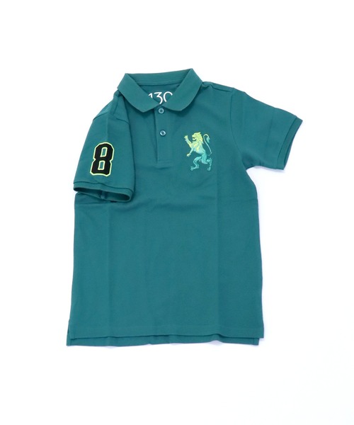 GIORDANO（ジョルダーノ）の「ビッグライオン半袖ポロシャツ（ポロシャツ・キッズ・ホワイト/ブルー/グリーン/レッド・130cm/120cm/150cm/110cm/140cm/100cm）」の11枚目の写真
