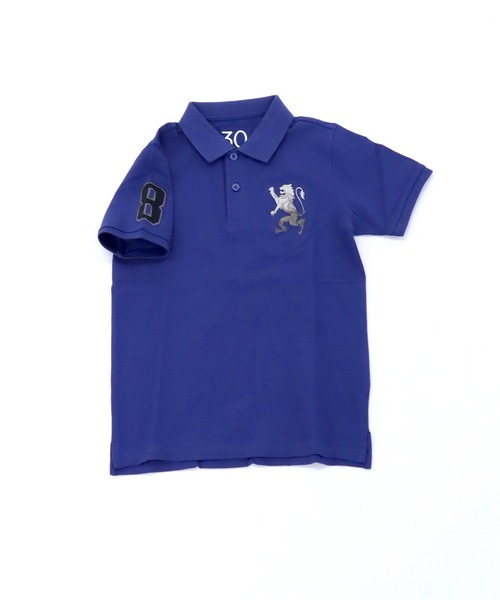 GIORDANO（ジョルダーノ）の「ビッグライオン半袖ポロシャツ（ポロシャツ・キッズ・ホワイト/ブルー/グリーン/レッド・130cm/120cm/150cm/110cm/140cm/100cm）」の12枚目の写真