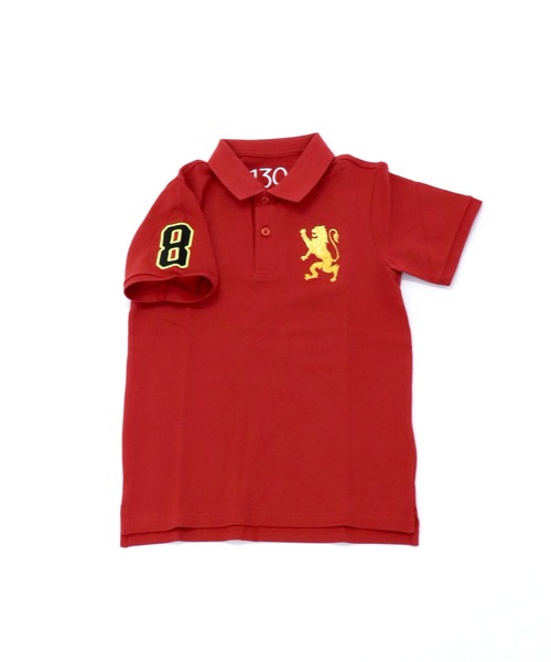 GIORDANO（ジョルダーノ）の「ビッグライオン半袖ポロシャツ（ポロシャツ・キッズ・ホワイト/ブルー/グリーン/レッド・130cm/120cm/150cm/110cm/140cm/100cm）」の13枚目の写真