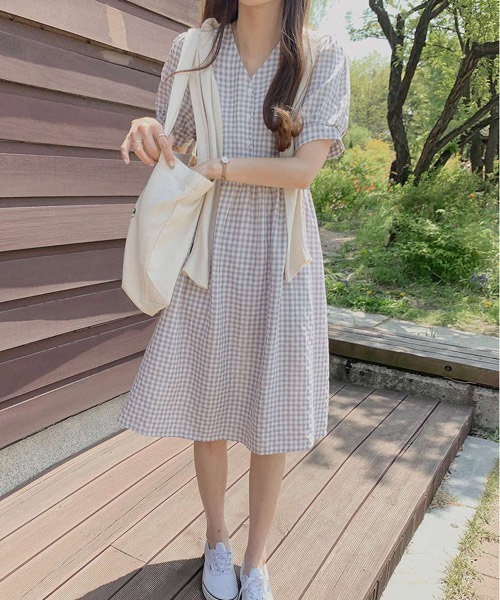 Urge ギンガムチェックワンピース ワンピース Urge アージコロン のファッション通販 Zozotown