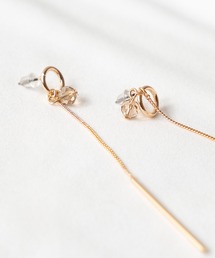 Edit Sheen | ポイントクリスタルラインピアス(ピアス（両耳用）)