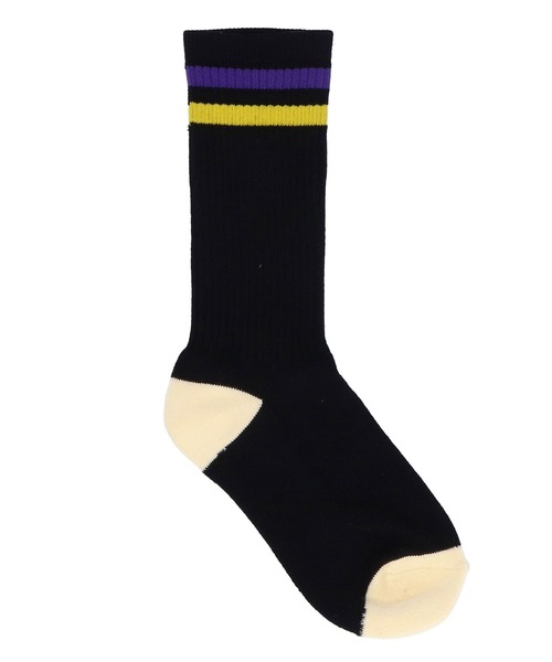 X-girl(エックスガール)の「LINE RIB SOCKS(ソックス/靴下・レディース・ホワイト/ブラック/グレー・ONE SIZE)」の7枚目の写真