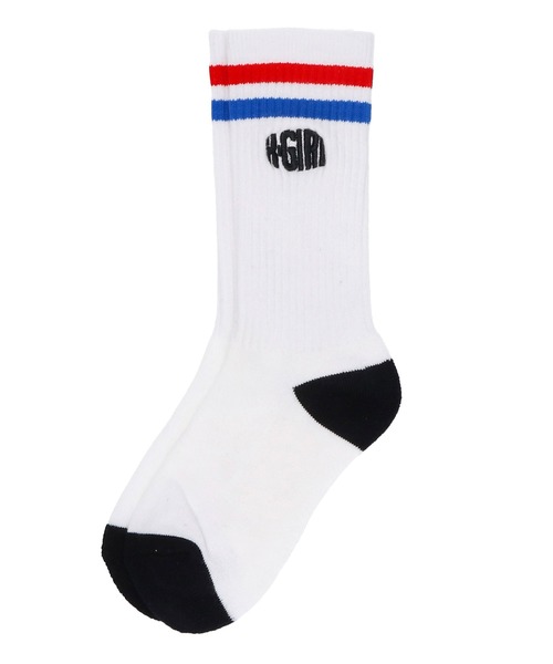 X-girl(エックスガール)の「LINE RIB SOCKS(ソックス/靴下・レディース・ホワイト/ブラック/グレー・ONE SIZE)」の10枚目の写真