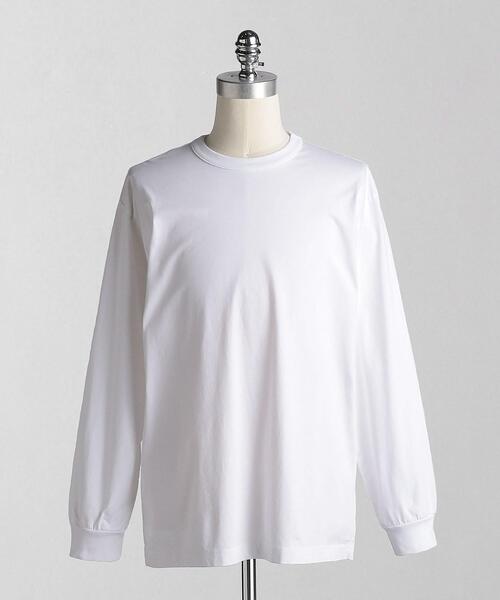 新品 未着用 LOEFF ロエフ 白 ホワイト リブ カットソー LOEFF tシャツ 「LOEFF」スビンコットン ノースリーブ