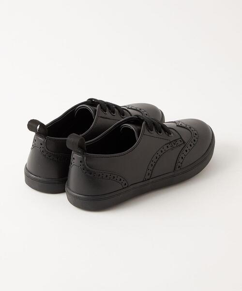 green label relaxing（グリーンレーベルリラクシング）の「GLR ウィングチップスニーカー 16.5-23cm（ドレスシューズ・キッズ・ブラック・21cm/17cm/22cm/18cm/20cm/19cm/23cm）」の7枚目の写真