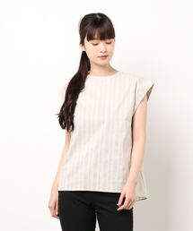 Te chichi | マルチストライプフレンチスリーブブラウス(シャツ/ブラウス)