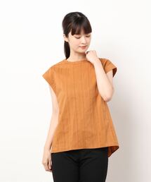 Te chichi | マルチストライプフレンチスリーブブラウス(シャツ/ブラウス)