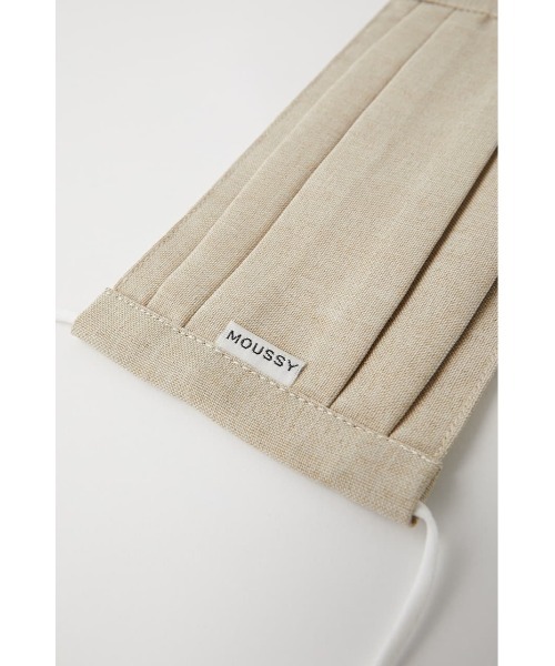 MOUSSY（マウジー）の「MOUSSY PLEATS FACE GUARD（マスク・レディース・ベージュ・FREE）」の3枚目の写真