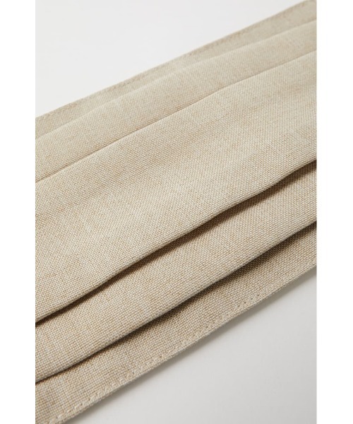 MOUSSY（マウジー）の「MOUSSY PLEATS FACE GUARD（マスク・レディース・ベージュ・FREE）」の7枚目の写真