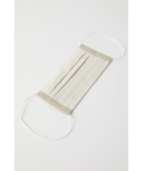 MOUSSY（マウジー）の「MOUSSY PLEATS FACE GUARD（マスク・レディース・ベージュ・FREE）」の2枚目の写真