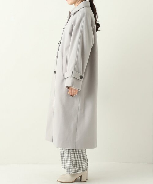 RAY CASSIN（レイカズン）の「フェイクウールステンカラーコート（ステンカラーコート・レディース・ライトグレー/キナリ/ブラウン・FREE）」の10枚目の写真