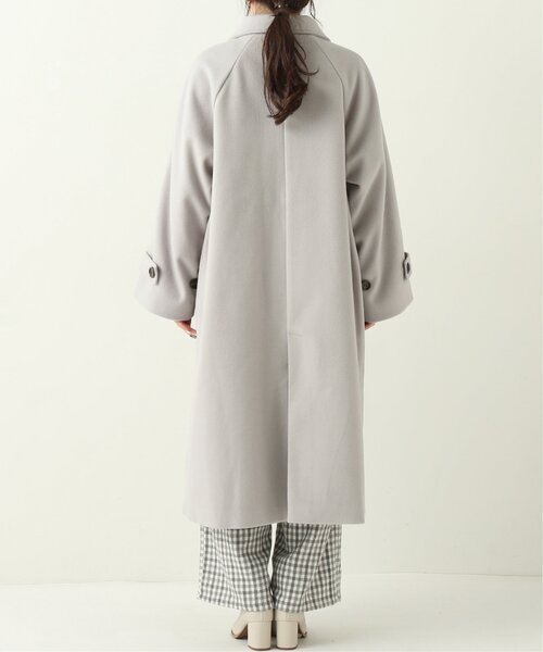 RAY CASSIN（レイカズン）の「フェイクウールステンカラーコート（ステンカラーコート・レディース・ライトグレー/キナリ/ブラウン・FREE）」の11枚目の写真