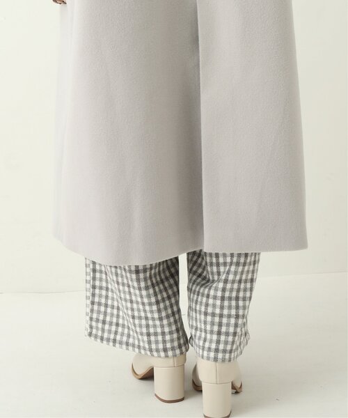 RAY CASSIN（レイカズン）の「フェイクウールステンカラーコート（ステンカラーコート・レディース・ライトグレー/キナリ/ブラウン・FREE）」の13枚目の写真