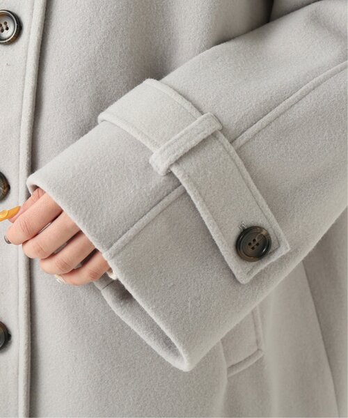 RAY CASSIN（レイカズン）の「フェイクウールステンカラーコート（ステンカラーコート・レディース・ライトグレー/キナリ/ブラウン・FREE）」の16枚目の写真