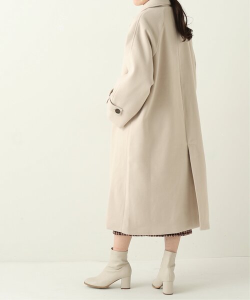 RAY CASSIN（レイカズン）の「フェイクウールステンカラーコート（ステンカラーコート・レディース・ライトグレー/キナリ/ブラウン・FREE）」の22枚目の写真