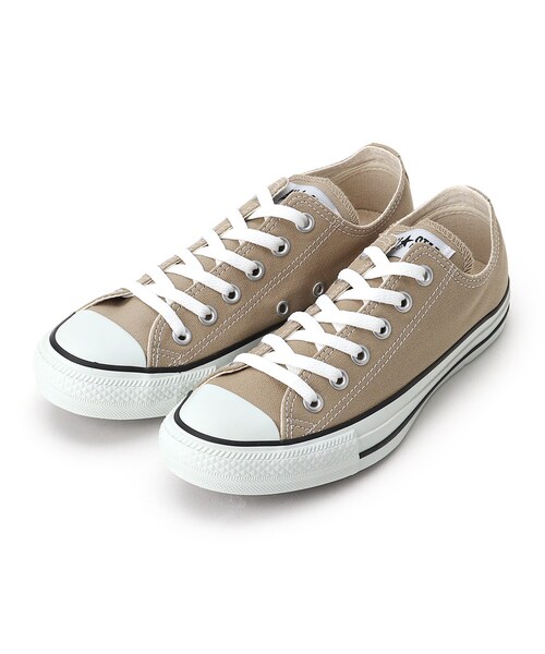 INDIVI(インディヴィ)の「◆【otonaMUSE 12月号掲載商品 佐田真由美さん着用】CONVERSE CANVAS ALL STAR COLORS OX(スニーカー・レディース・ホワイト/ライトベージュ・40/35/45/30)」の2枚目の写真