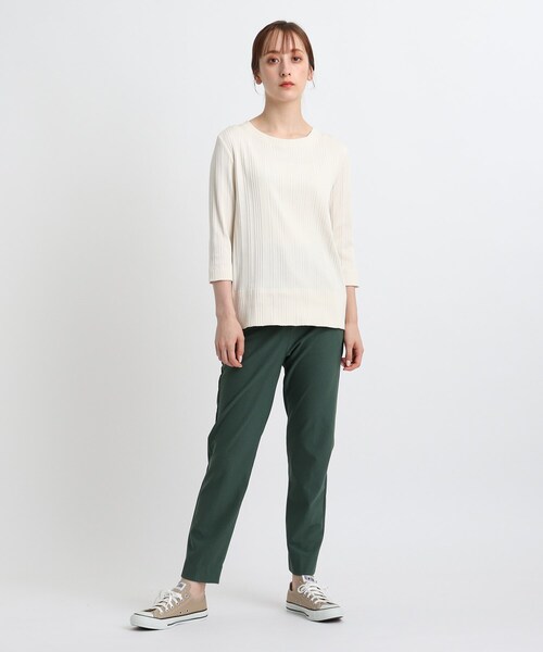 INDIVI(インディヴィ)の「◆【otonaMUSE 12月号掲載商品 佐田真由美さん着用】CONVERSE CANVAS ALL STAR COLORS OX(スニーカー・レディース・ホワイト/ライトベージュ・40/35/45/30)」の10枚目の写真