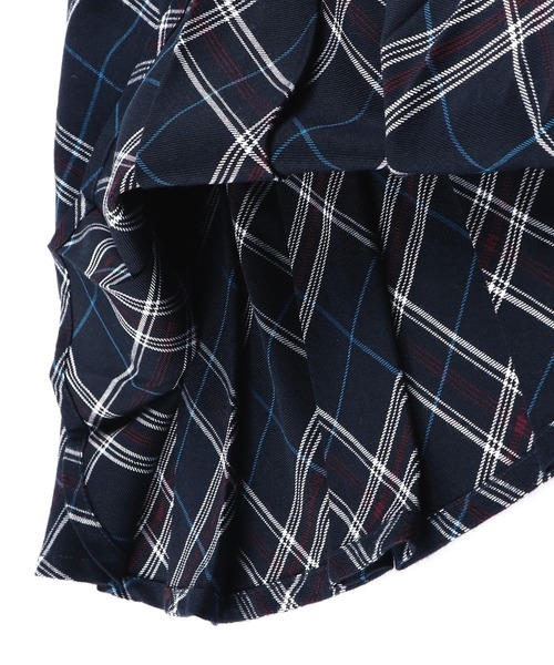 BRANSHES(ブランシェス)の「チェックスカート(スカート・キッズ・ネイビー/ベージュ・S/XL/L/M)」の6枚目の写真