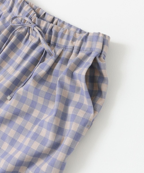 URBAN RESEARCH Sonny Label（アーバンリサーチサニーレーベル）の「【WEB限定】ギンガムチェックイージーパンツ（その他パンツ・レディース・ブラック/ブルー・FREE）」の15枚目の写真