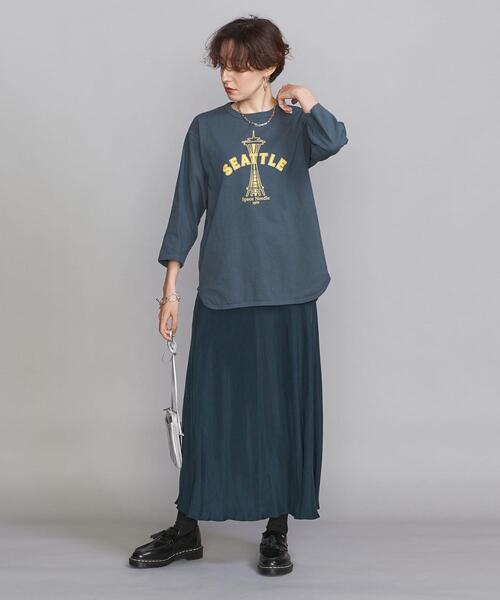 bibmilk（ビブミルク）の「＜bibmilk＞ベースボール Tシャツ（Tシャツ/カットソー・レディース・ホワイト/ブラック/ネイビー・FREE）」の3枚目の写真