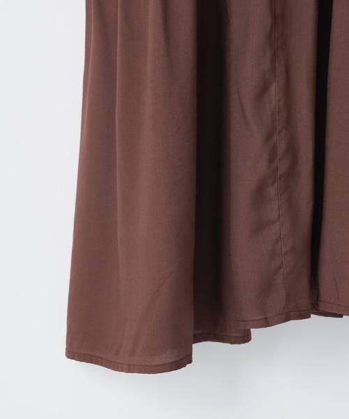 CIAOPANIC（チャオパニック）の「■レーヨンシャンタンティアードワンピース（ワンピース・レディース・ブラック/ブラウン・FREE）」の16枚目の写真