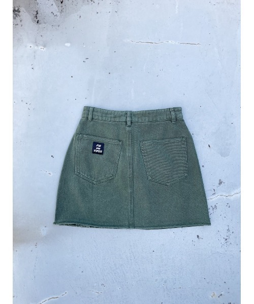 FIG&VIPER（フィグアンドバイパー）の「カツラギLOGOミニSK（スカート・レディース・カーキ/ブラック/アイボリー・SMALL/MEDIUM）」の6枚目の写真