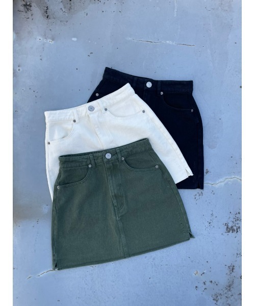 FIG&VIPER（フィグアンドバイパー）の「カツラギLOGOミニSK（スカート・レディース・カーキ/ブラック/アイボリー・SMALL/MEDIUM）」の7枚目の写真