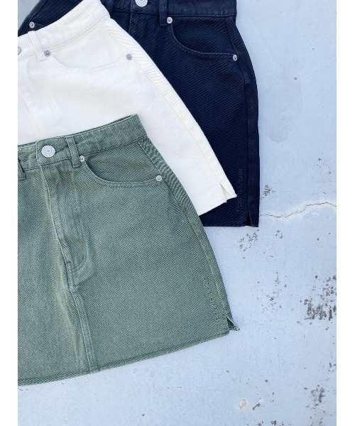 FIG&VIPER（フィグアンドバイパー）の「カツラギLOGOミニSK（スカート・レディース・カーキ/ブラック/アイボリー・SMALL/MEDIUM）」の8枚目の写真