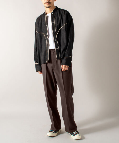 GLOSTER（グロスター）の「【GLOSTER/グロスター】スピンドルドレスジーンズ 5Pイージー フレアパンツ（その他パンツ・メンズ・ブラック/ダークブラウン/ダークグリーン・MEDIUM/LARGE）」の13枚目の写真