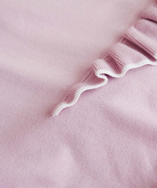 ROPE' PICNIC（ロペピクニック）の「肩フリルニットプルオーバー（ニット/セーター・レディース・ブラック/ベージュ/グレー系その他/オフホワイト/ピンク系その他2/ネイビー・38）」の16枚目の写真