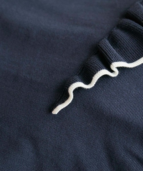 ROPE' PICNIC（ロペピクニック）の「肩フリルニットプルオーバー（ニット/セーター・レディース・ブラック/ベージュ/グレー系その他/オフホワイト/ピンク系その他2/ネイビー・38）」の17枚目の写真