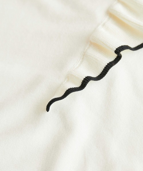 ROPE' PICNIC（ロペピクニック）の「肩フリルニットプルオーバー（ニット/セーター・レディース・ブラック/ベージュ/グレー系その他/オフホワイト/ピンク系その他2/ネイビー・38）」の18枚目の写真