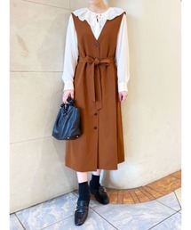 ロングジレワンピース