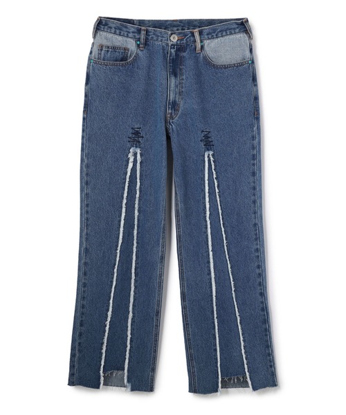 DANKE SCHON（ダンケシェーン）の「DankeSchon/ダンケシェーン/リメイクデニム/RemakeDenim frontboots（デニムパンツ・メンズ・ブラック/ブルー・MEDIUM/LARGE）」の11枚目の写真