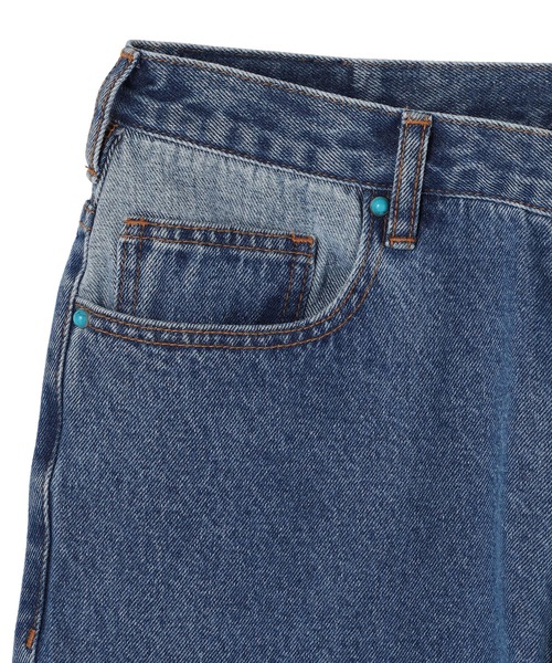 DANKE SCHON（ダンケシェーン）の「DankeSchon/ダンケシェーン/リメイクデニム/RemakeDenim frontboots（デニムパンツ・メンズ・ブラック/ブルー・MEDIUM/LARGE）」の15枚目の写真