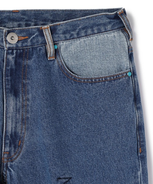 DANKE SCHON（ダンケシェーン）の「DankeSchon/ダンケシェーン/リメイクデニム/RemakeDenim frontboots（デニムパンツ・メンズ・ブラック/ブルー・MEDIUM/LARGE）」の16枚目の写真