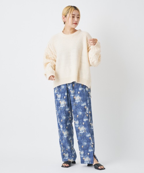 CIAOPANIC（チャオパニック）の「フロントスリットイージーパンツ（その他パンツ・レディース・ブラック/ピンク/ブルー・FREE）」の15枚目の写真