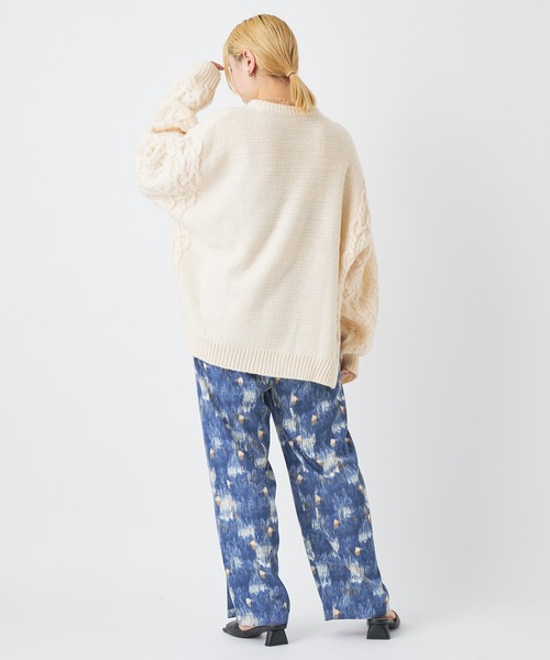 CIAOPANIC（チャオパニック）の「フロントスリットイージーパンツ（その他パンツ・レディース・ブラック/ピンク/ブルー・FREE）」の7枚目の写真