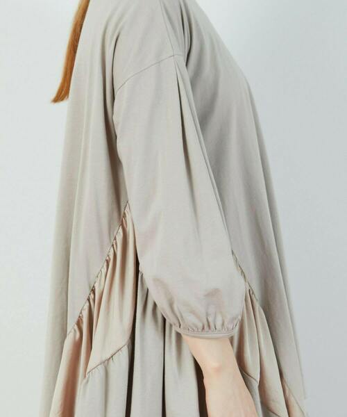 FRAPBOIS（フラボア）の「ギャザーテント カットソー（Tシャツ/カットソー・レディース・ベージュ/カーキ・1）」の6枚目の写真