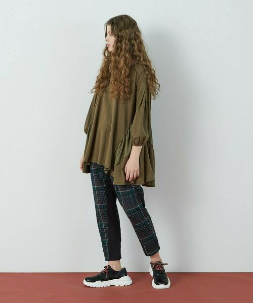 FRAPBOIS（フラボア）の「ギャザーテント カットソー（Tシャツ/カットソー・レディース・ベージュ/カーキ・1）」の14枚目の写真